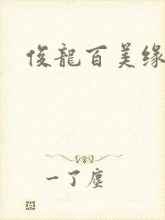 俊龙百美缘小说
