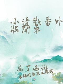 小清欢番外完整版开车