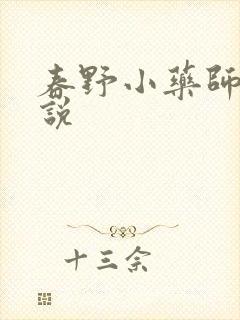 春野小药师 小说