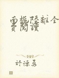 南栀陆离全文免费阅读