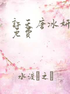 许天唐冰妍小说免费
