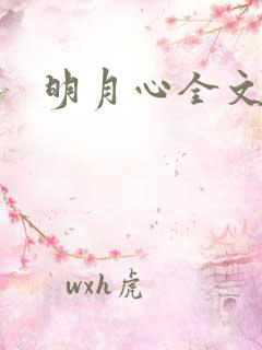 明月心全文阅读