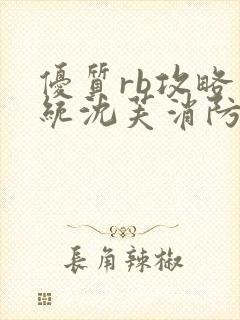 优质rb攻略系统沈芙消防员