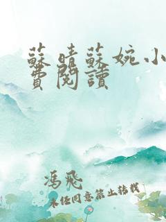 苏晴苏婉小说免费阅读