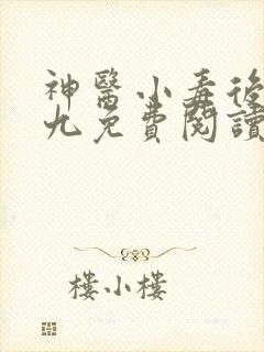 神医小毒后慕卿九免费阅读