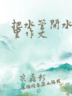 把水管开水放B里作文