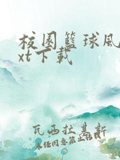 校园篮球风云txt下载