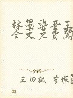 林墨染晋王小说全文免费阅读