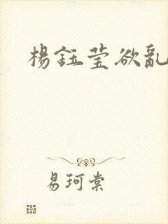 杨钰莹欲乱小说