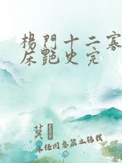 杨门十二寡妇肉床艳史完