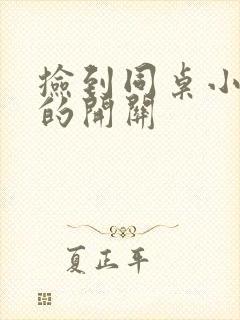 捡到同桌小玩具的开关