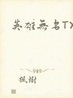 英雄无名TXT