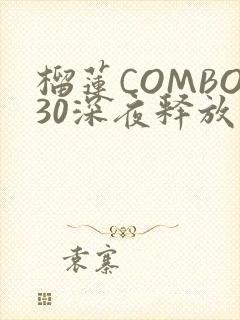 榴莲COMBO30深夜释放自己