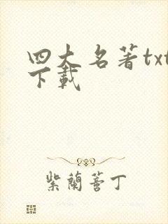 四大名著txt下载