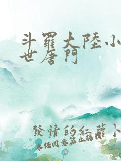 斗罗大陆小说绝世唐门