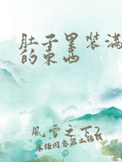 肚子里装满了他的东西