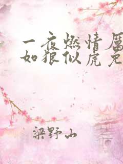 一夜燃情厉先生如狼似虎免费阅读