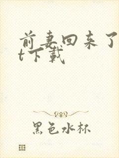 前妻回来了txt下载