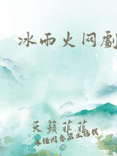 冰雨火网剧小说
