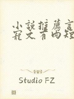 小说推荐言情甜宠文有肉短篇完结