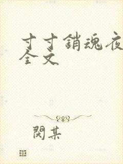 寸寸销魂夜春光全文