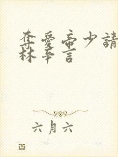 夺爱帝少请放手林辛言