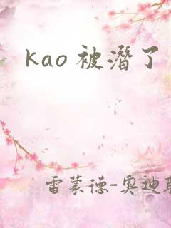 kao 被潜了