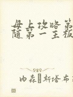 母上攻略第竹影随第一主板网