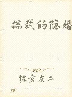 总裁的隐婚新娘