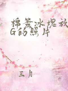 棉签冰块放入PG的照片