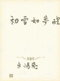 初雪如梦醒