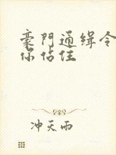 豪门通缉令老婆你站住