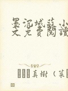 墨沉域苏小柠全文免费阅读