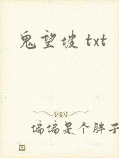 鬼望坡 txt