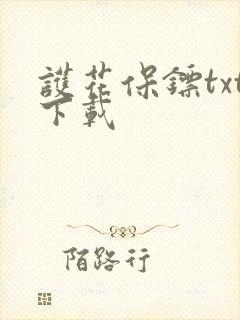 护花保镖txt下载