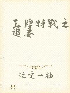 王牌特战之军少追妻