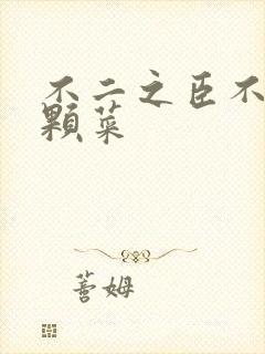 不二之臣不止是颗菜