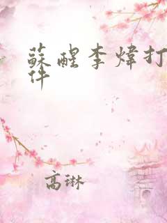 苏醒李炜打架事件