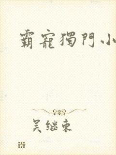 霸宠独门小娇妻