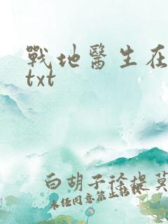 战地医生在都市txt