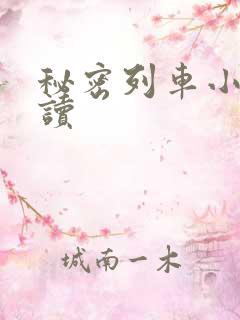 秘密列车小说阅读