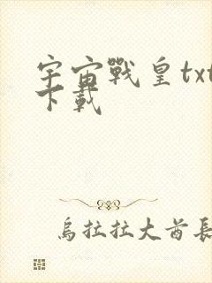 宇宙战皇txt下载