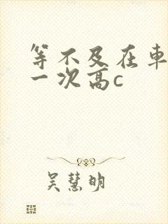 等不及在车里做一次高c