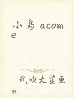 小鸟 acome