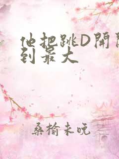 他把跳D开关开到最大