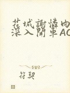 花城谢怜肉车长深入开车AO3