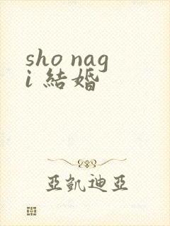 sho nagi 结婚