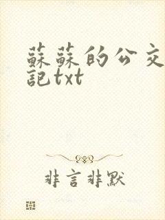 苏苏的公交车日记txt