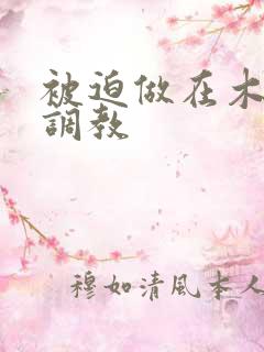 被迫做在木马上调教