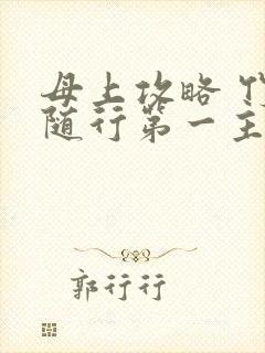 母上攻略 竹影随行第一主板